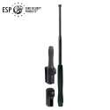 Expandable Baton Ergonomic Hardened Steel - Black